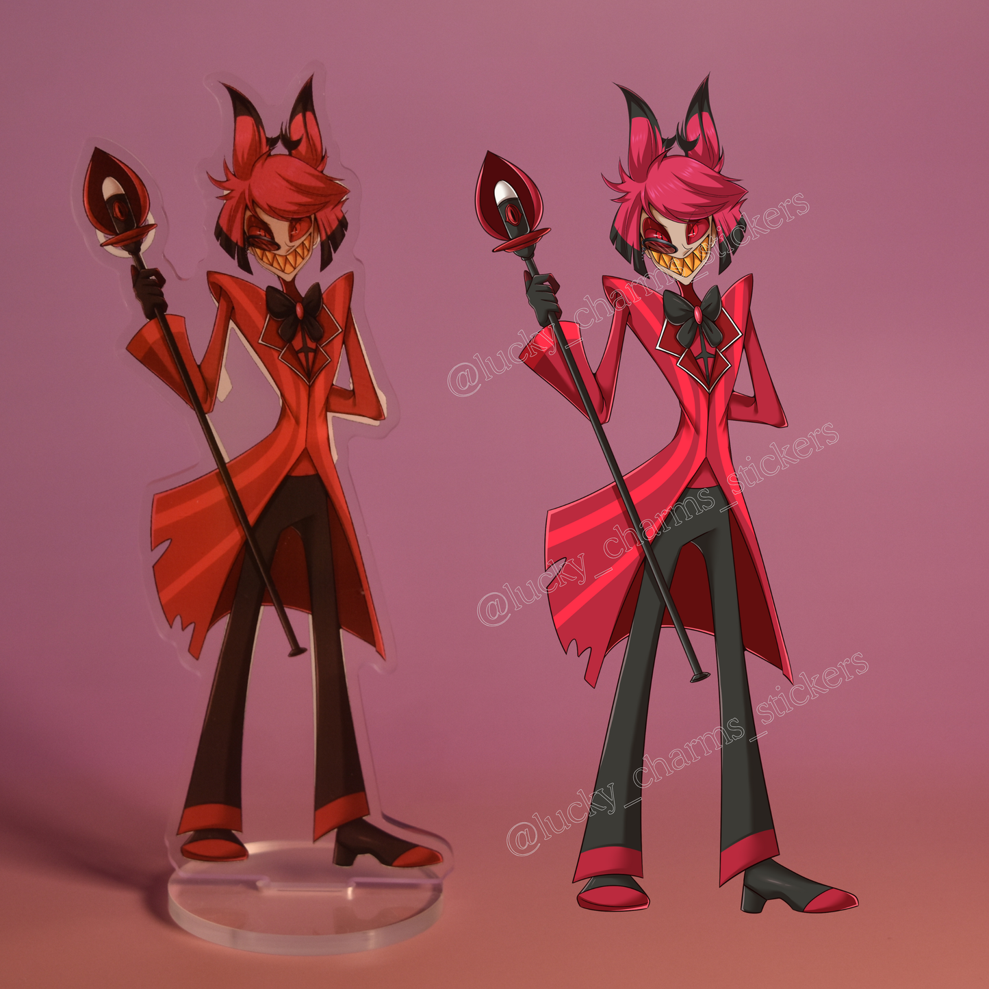 Alastor Stande Double Sided | Hazbin Hotel