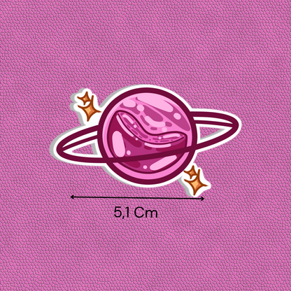 Purple planet Sticker