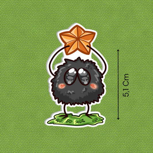 Susuwatari with cereal Sticker