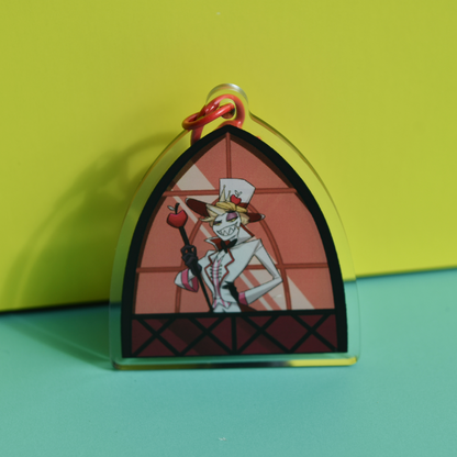 Double-sided Lucifer Keychain | Hazbin Hotel