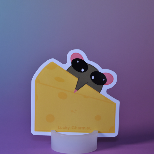 Cute Cheese Rat Sticker