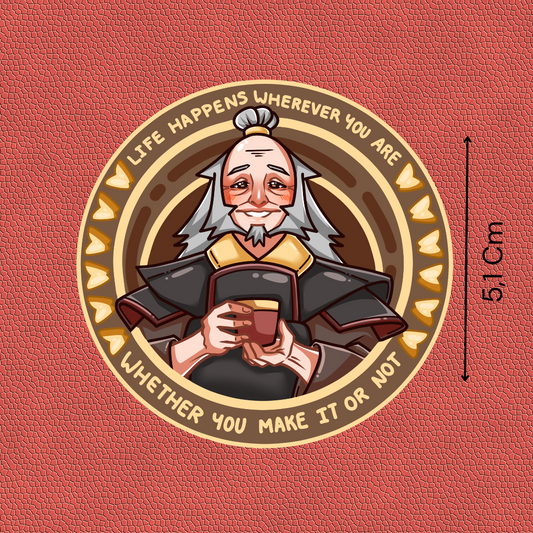 Uncle Iroh Coin Sticker