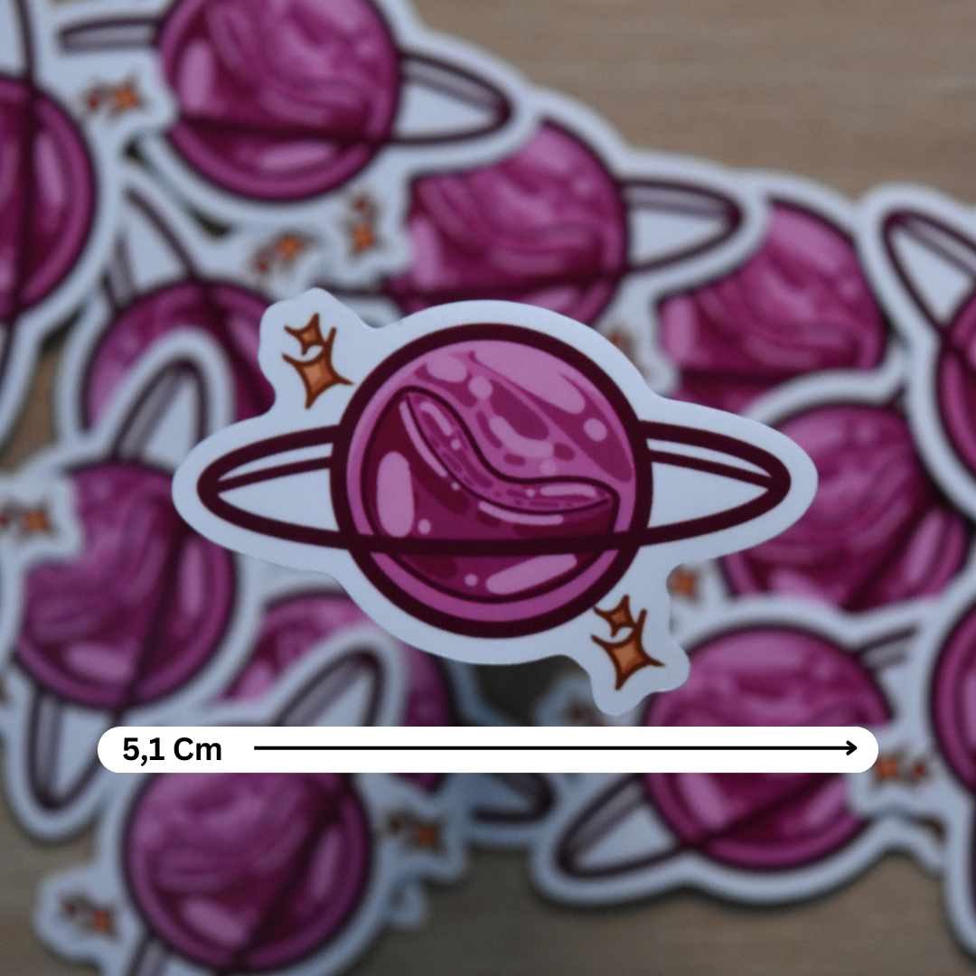 Purple planet Sticker