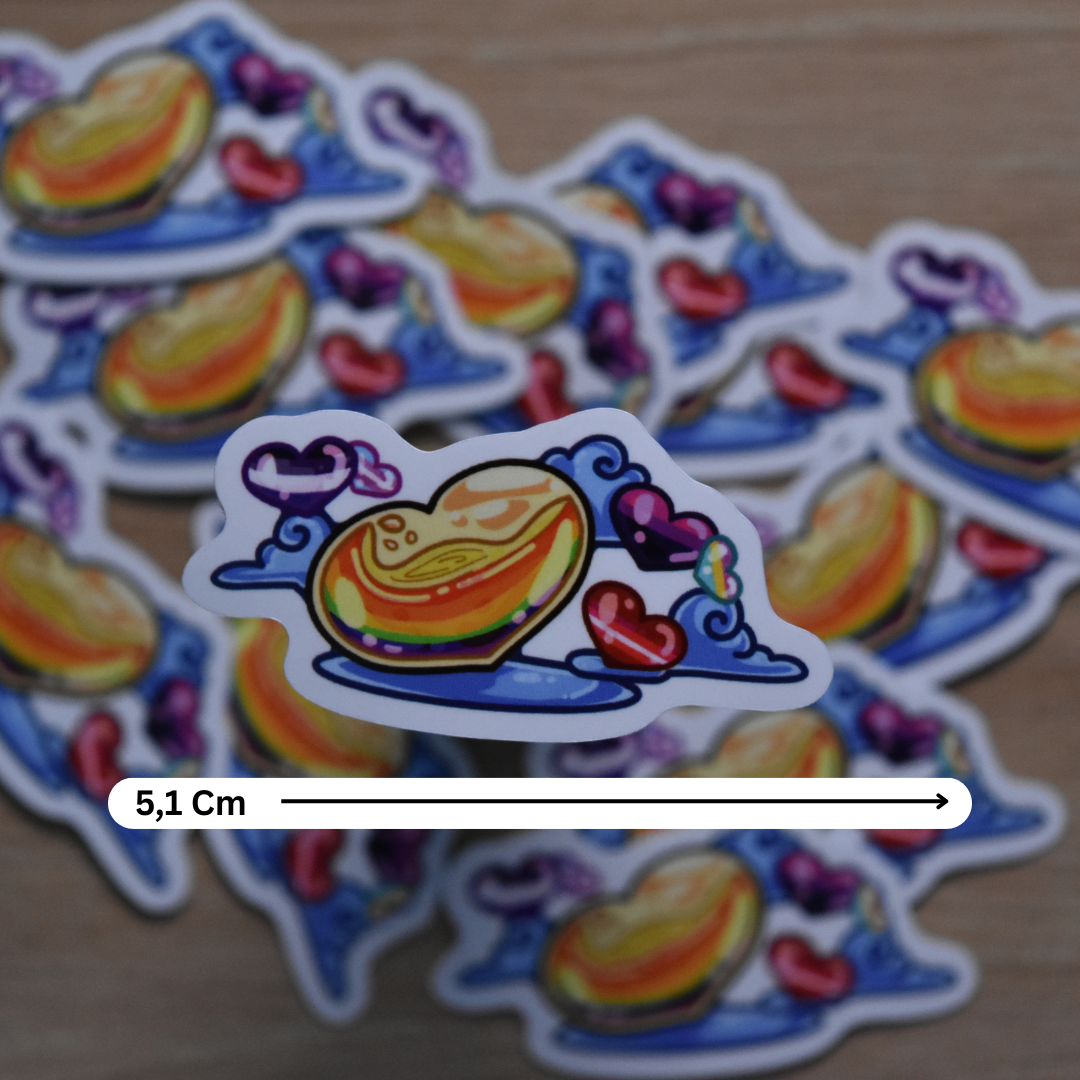 Heart pride sticker