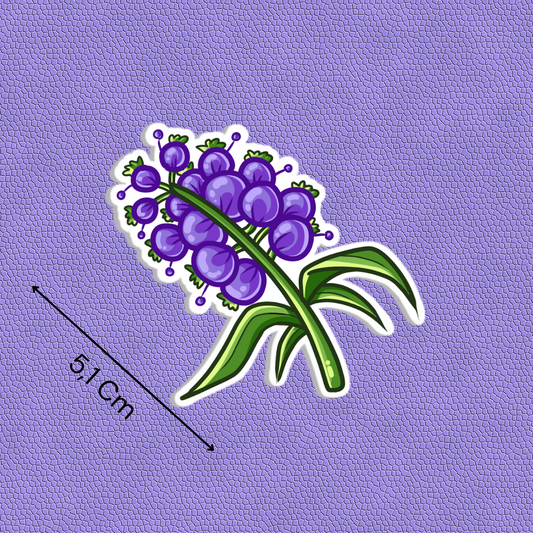 Fly-By-Night Flower Sticker