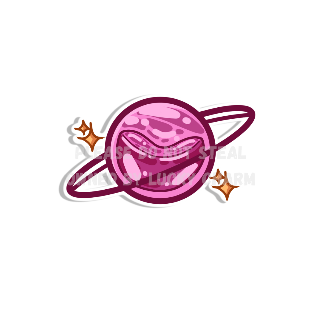 Purple planet Sticker